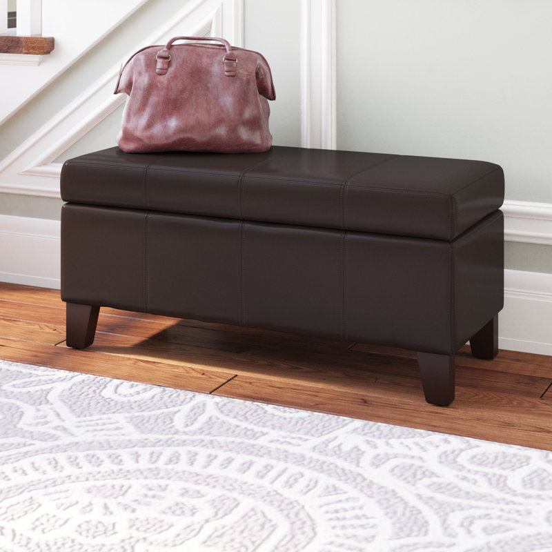 Winston Porter Santoro Faux Leather Flip Top Storage Bench & Reviews